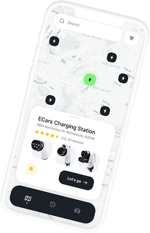 application de rechargement de voiture électrique